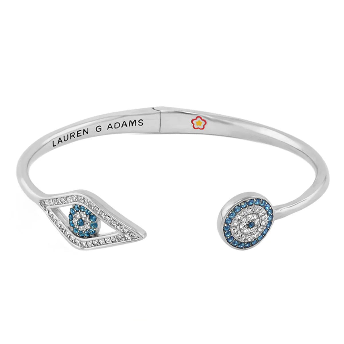 Open Arms Evil Eye Bangle